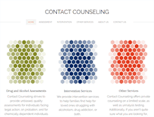 Tablet Screenshot of contactcounseling.com